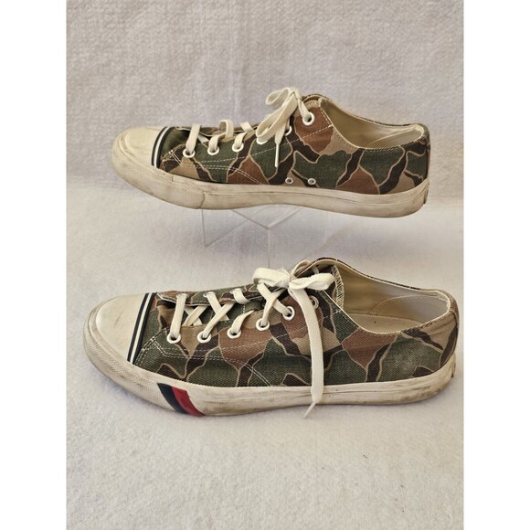 PRO-KEDS FOR J CREW ROYAL LO CAMO CANVAS SNEAKERS Size 13 - Picture 6 of 10